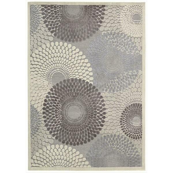 Nourison Graphic Illusions Area Rug Collection Grey 7 Ft 9 In. X 10 Ft 10 In. Rectangle 99446118066